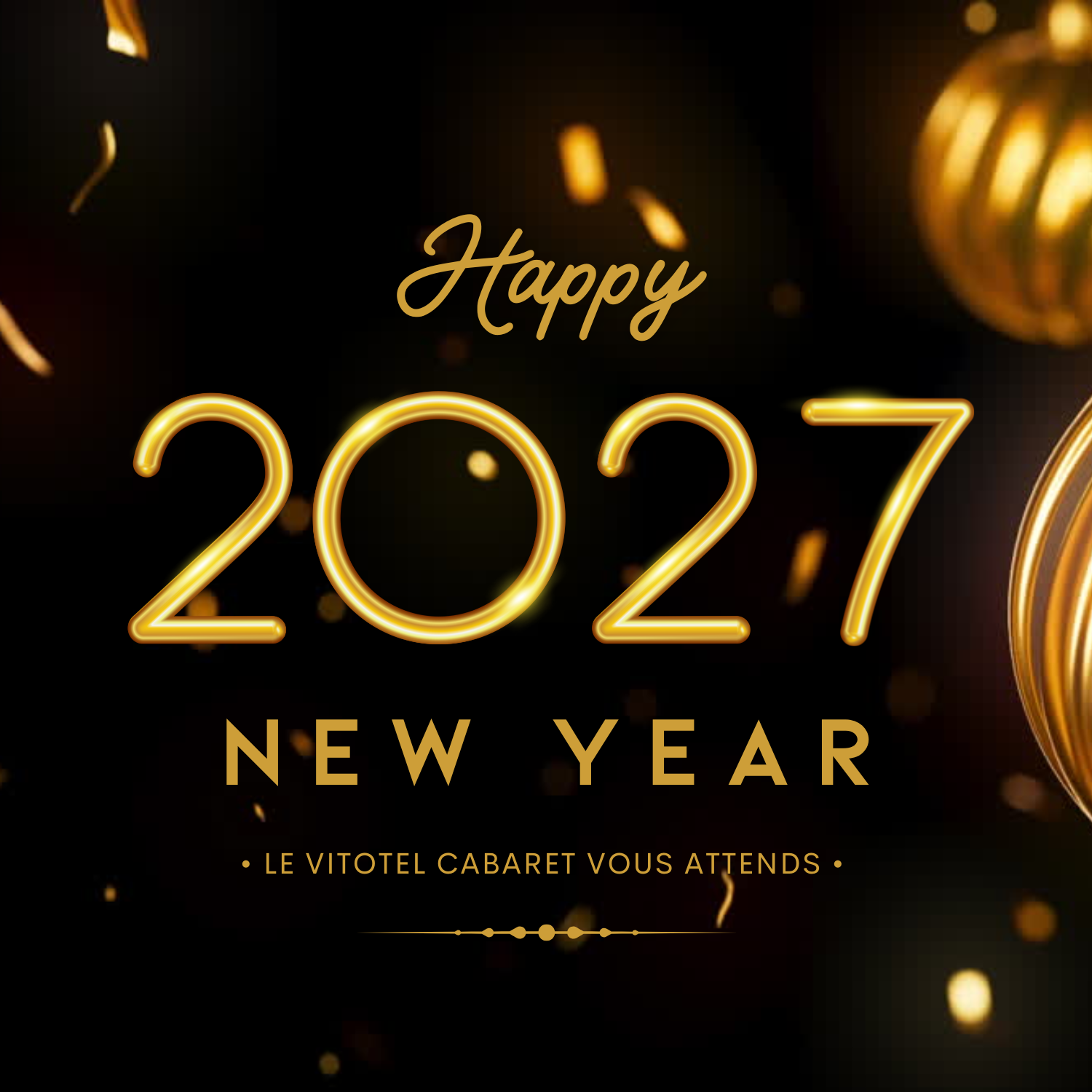 SOIRÉE SPÉCIALE SAINT SYLVESTRE | 31 DÉCEMBRE 2026 ENTRE 19H30 ET 20H00